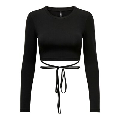 ΓΥΝΑΙΚΕΙΟ CROP TOP ONLY ΜΑΥΡΟ 15307037