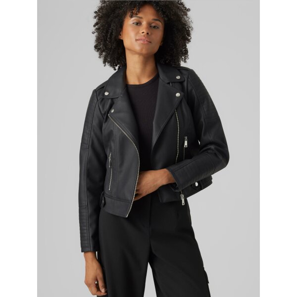 VERO-MODA_Noos0_4361387_10298734_3 ΓΥΝΑΙΚΕΙΟ JACKET ΔΕΡΜΑΤΙΝΗ VERO MODA ΜΑΥΡΟ 10298734 - Image 1