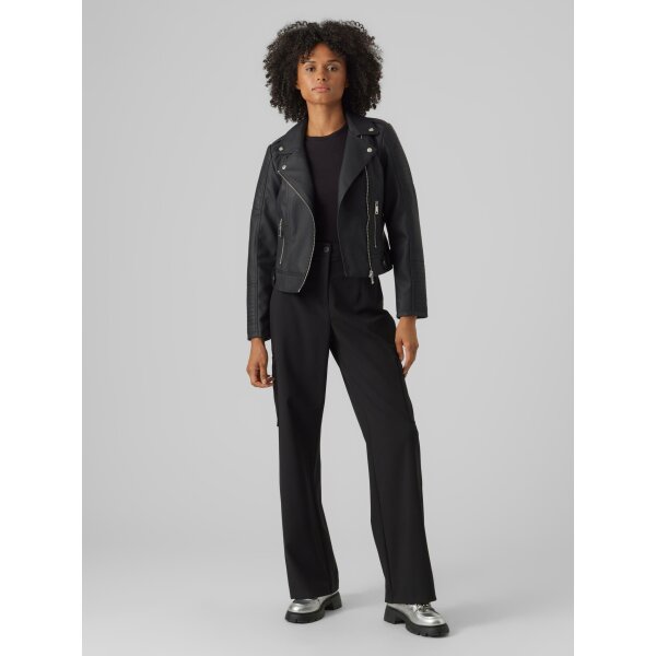 VERO-MODA_Noos0_4361387_10298734_6 ΓΥΝΑΙΚΕΙΟ JACKET ΔΕΡΜΑΤΙΝΗ VERO MODA ΜΑΥΡΟ 10298734 - Image 4