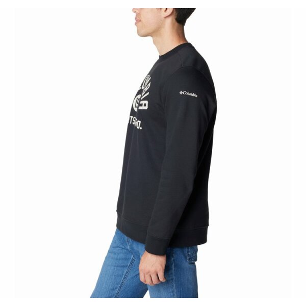 andriki-blouza-columbia-trek-crew-normal (2) Ανδρική Φούτερ COLUMBIA TREK 1957933 Μαύρο - Image 3