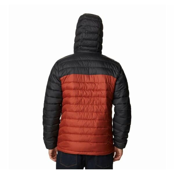 Ανδρικό Μπουφάν COLUMBIA POWDER LITE WO1151 Μαύρο Πορτοκαλί - Image 3