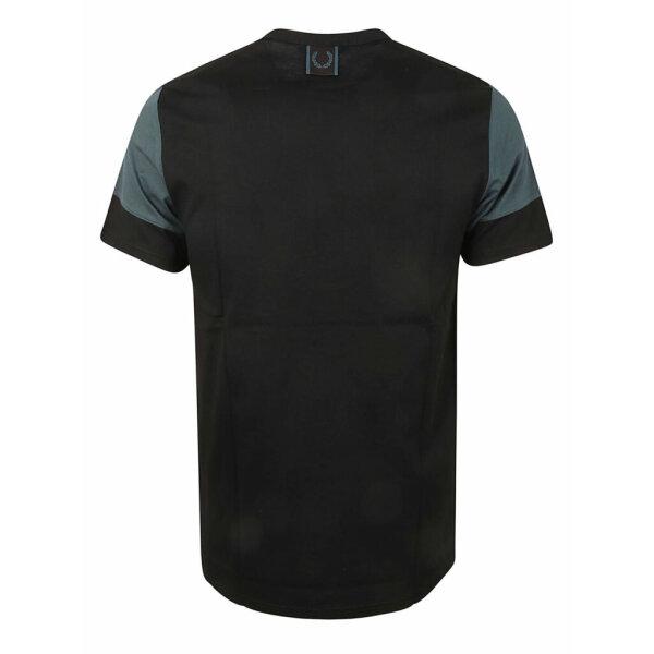 Ανδρική Μπλούζα FRED PERRY COLOUR BLOCK M6603 Μαύρο - Image 2