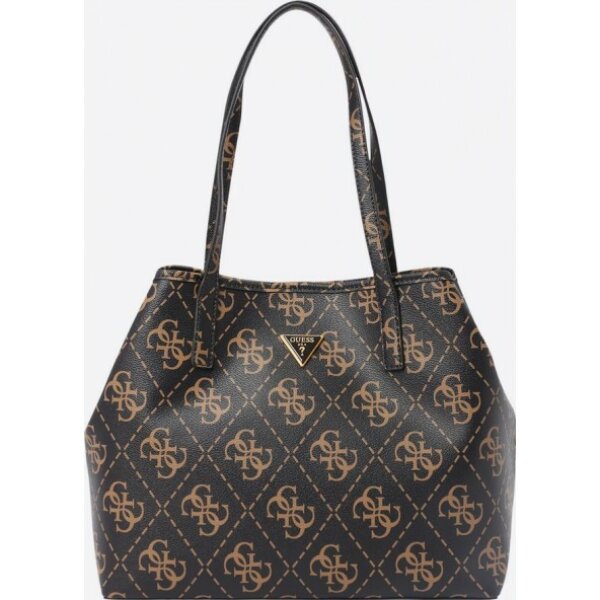 guess-os699528-τσαντα-ωμου-vikky-tote-brown-logo (1) Γυναικεία Τσάντα Ώμου Shopper VIKKY TOTE BROWN LOGO Guess OS699528 - Image 2