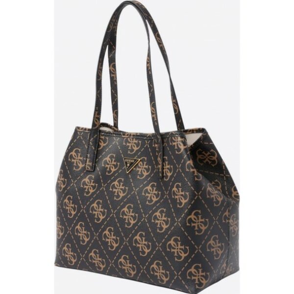 guess-os699528-τσαντα-ωμου-vikky-tote-brown-logo (2) Γυναικεία Τσάντα Ώμου Shopper VIKKY TOTE BROWN LOGO Guess OS699528 - Image 3