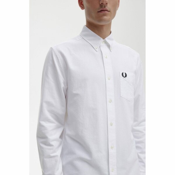 Ανδρικό Πουκάμισο FRED PERRY OXFORD M5516 Λευκό - Image 2