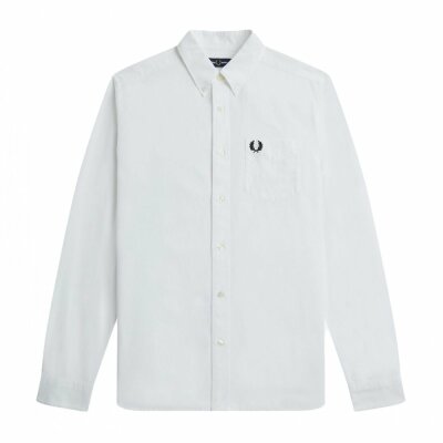 Ανδρικό Πουκάμισο FRED PERRY OXFORD M5516 Λευκό