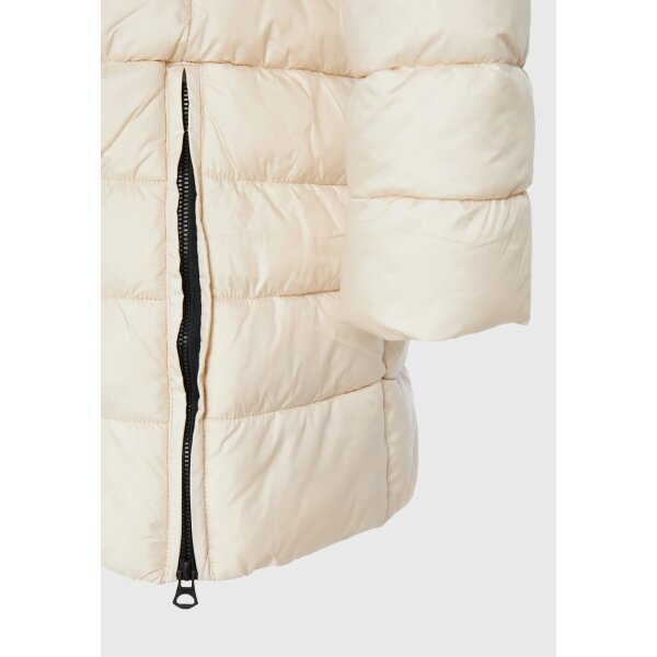 Γυναικείο Μακρύ καπιτονέ μπουφάν με επένδυση Εκρού FBL008-107-01  FUNKY BUDDHA - Image 8