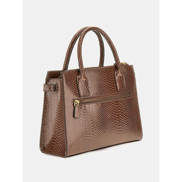Γυναικεία Τσάντα χειρός καφέ tabata python print GUESS HWKB8998060 - Image 3