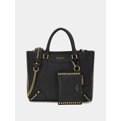 Γυναικεία Τσάντα   χειρός clelia με stud  Μαύρη GUESS HWVB8996060