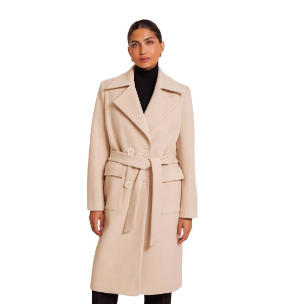 h2284 Γυναικείο Παλτό  MIND MATTER W WILLOM COAT - P-24-06-04-VANILLA - Image 2