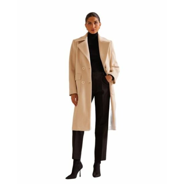 h2284-4 (1) Γυναικείο Παλτό  MIND MATTER W WILLOM COAT - P-24-06-04-VANILLA - Image 4