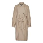 Γυναικεία καπαρτίνα μακριά μπεζ Vero moda 10301287 - Image 4
