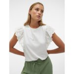 ΓΥΝΑΙΚΕΙΑ ΜΠΛΟΥΖΑ ΛΕΥΚΗ VERO MODA VMHANNE SS LACE TOP JRS SPE GA 10304507 - Image 3