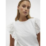 ΓΥΝΑΙΚΕΙΑ ΜΠΛΟΥΖΑ ΛΕΥΚΗ VERO MODA VMHANNE SS LACE TOP JRS SPE GA 10304507 - Image 4