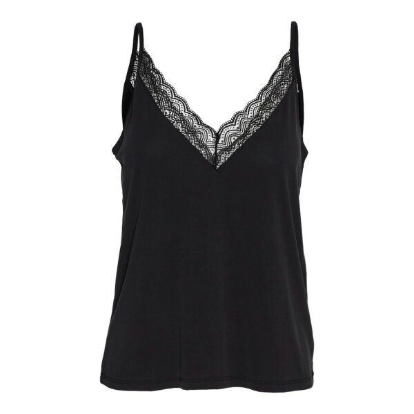 ΓΥΝΑΙΚΕΙΑ ΜΠΛΟΥΖΑ ΜΑΥΡΗ VERO MODA VMIMILA SINGLET V-NECK TOP JRS BTQ GA 10307232 - Image 1