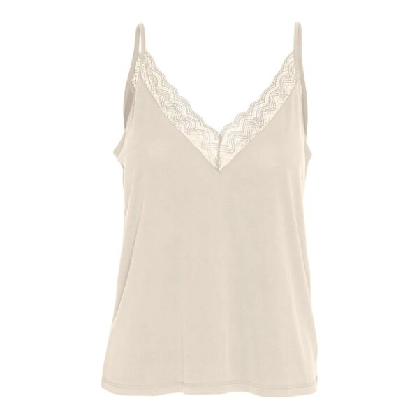 ΓΥΝΑΙΚΕΙΑ ΜΠΛΟΥΖΑ ΕΚΡΟΥ VERO MODA VMIMILA SINGLET V-NECK TOP JRS BTQ GA 10307232 - Image 1