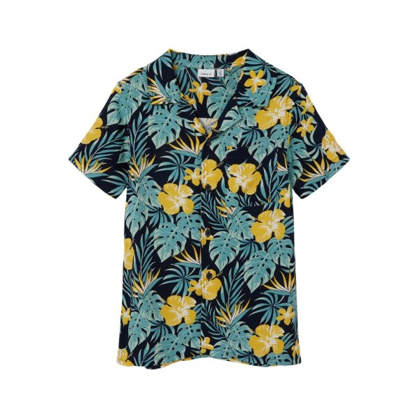 ΠΑΙΔΙΚΟ ΠΟΥΚΑΜΙΣΟ FLORAL ΜΠΛΕ  ΑΓΟΡΙ NAME IT 13214159 - Image 4