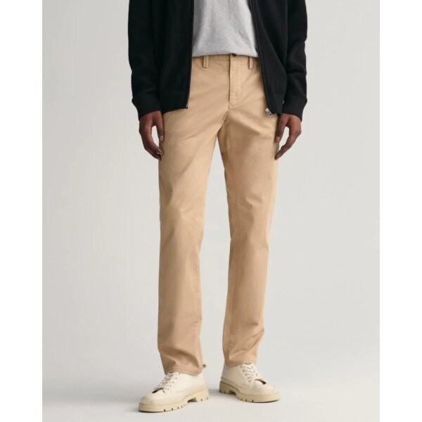 Ανδρική Παντελόνι Gant Chino Slim Twill 1505221 Μπέζ - Image 4