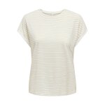 ΓΥΝΑΙΚΕΙΑ ΜΠΛΟΥΖΑ ΚΟΝΤΟΜΑΝΙΚΗ ONLY ONLKARLA S/S O-NECK GLITTER TOP JRS 15251995