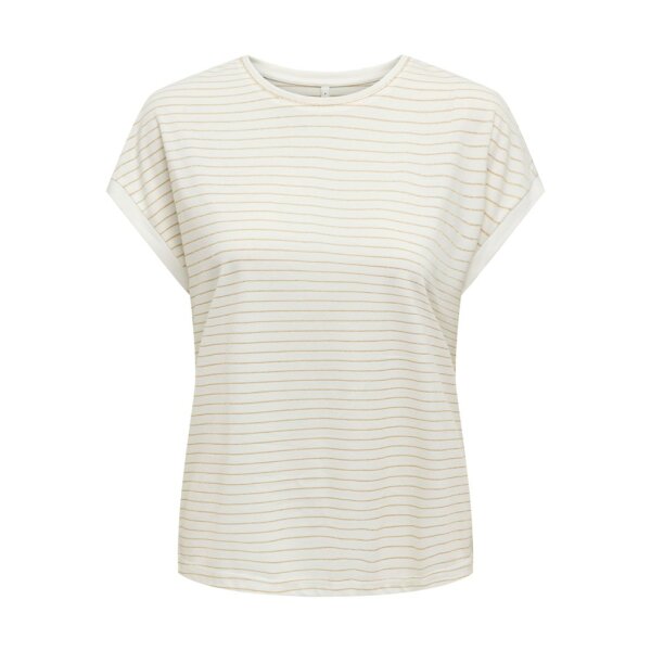 15251995_4449572_front ΓΥΝΑΙΚΕΙΑ ΜΠΛΟΥΖΑ ΚΟΝΤΟΜΑΝΙΚΗ ONLY ONLKARLA S/S O-NECK GLITTER TOP JRS 15251995 - Image 1