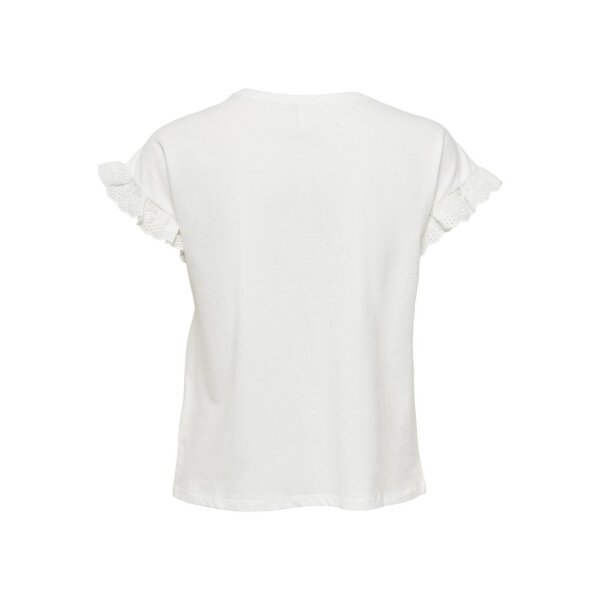 ΓΥΝΑΙΚΕΙΑ ΜΠΛΟΥΖΑ ΛΕΥΚΗ ΚΟΝΤΟΜΑΝΙΚΗ ONLY ONLIRIS S/S EMB TOP JRS 15255618 - Image 2