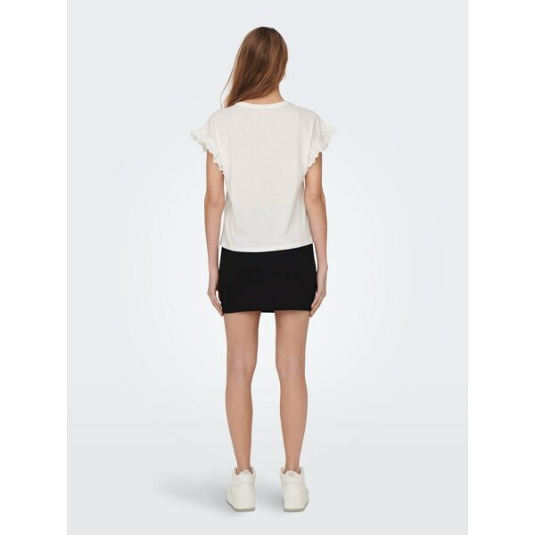 ΓΥΝΑΙΚΕΙΑ ΜΠΛΟΥΖΑ ΛΕΥΚΗ ΚΟΝΤΟΜΑΝΙΚΗ ONLY ONLIRIS S/S EMB TOP JRS 15255618 - Image 3