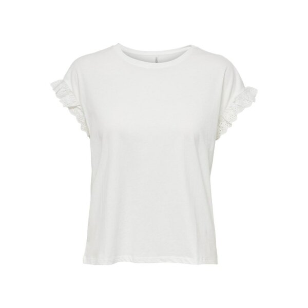 ΓΥΝΑΙΚΕΙΑ ΜΠΛΟΥΖΑ ΛΕΥΚΗ ΚΟΝΤΟΜΑΝΙΚΗ ONLY ONLIRIS S/S EMB TOP JRS 15255618 - Image 6