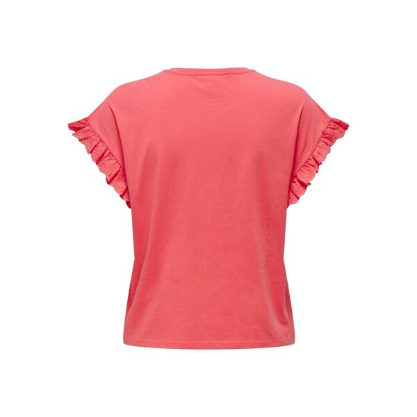 ΓΥΝΑΙΚΕΙΑ ΜΠΛΟΥΖΑ ΚΟΡΑΛΙ ΚΟΝΤΟΜΑΝΙΚΗ ONLY ONLIRIS S/S EMB TOP JRS 15255618 - Image 2