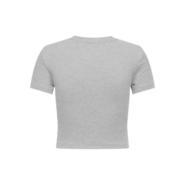 ΓΥΝΑΙΚΕΙΟ ΜΠΛΟΥΖΑΚΙ ΓΚΡΙ ONLY ONLBETTY S/S O-NECK SHORT TOP CC JRS 15311891 - Image 2