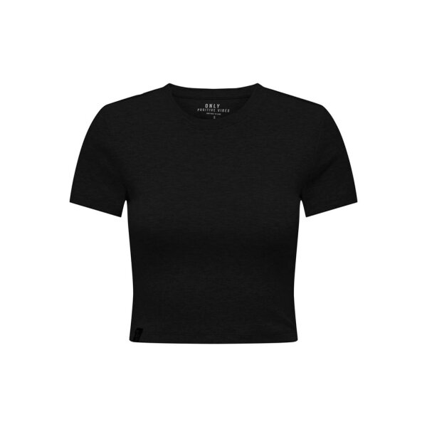 ΓΥΝΑΙΚΕΙΟ ΜΠΛΟΥΖΑΚΙ ΜΑΥΡΟ ONLY ONLBETTY S/S O-NECK SHORT TOP CC JRS 15311891 - Image 1