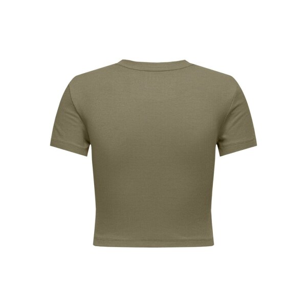 ΓΥΝΑΙΚΕΙΟ ΜΠΛΟΥΖΑΚΙ ΧΑΚΙ ONLY ONLBETTY S/S O-NECK SHORT TOP CC JRS 15311891 - Image 2