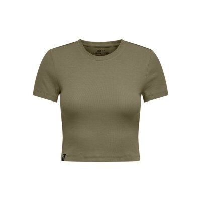ΓΥΝΑΙΚΕΙΟ ΜΠΛΟΥΖΑΚΙ ΧΑΚΙ ONLY ONLBETTY S/S O-NECK SHORT TOP CC JRS 15311891