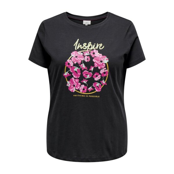 ΓΥΝΑΙΚΕΙΑ ΜΠΛΟΥΖΑ ΚΟΝΤΟΜΑΝΙΚΗ ΜΑΥΡΗ PLUS SIZE ONLY CARMAKOMA 15315311 - Image 1