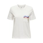 ΓΥΝΑΙΚΕΙΑ ΜΠΛΟΥΖΑ ΛΕΥΚΗ ΚΟΝΤΟΜΑΝΙΚΗ ONLY ONLTRIBE LIFE S/S POCKET TOP JRS 15315348