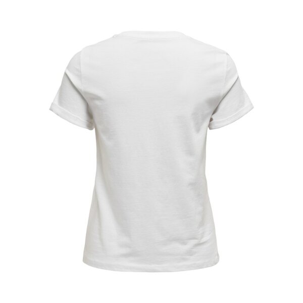 ΓΥΝΑΙΚΕΙΑ ΜΠΛΟΥΖΑ ΛΕΥΚΗ ΜΕ ΣΤΡΑΣ ΚΟΝΤΟΜΑΝΙΚΗ ONLY ONLNINKA LIFE S/S TEE POCKET TOP 15315355 - Image 2