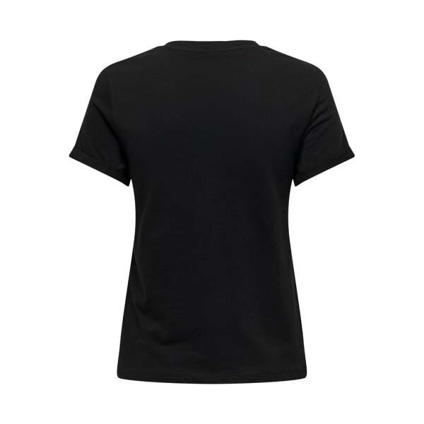 ΓΥΝΑΙΚΕΙΑ ΜΠΛΟΥΖΑ ΜΑΥΡΗ ΜΕ ΣΤΡΑΣ ΚΟΝΤΟΜΑΝΙΚΗ ONLY ONLNINKA LIFE S/S TEE POCKET TOP 15315355 - Image 2