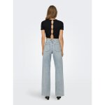 ΓΥΝΑΙΚΕΙΑ ΜΠΛΟΥΖΑ CROPTOP ΜΑΥΡΗ ΚΟΝΤΟΜΑΝΙΚΗ ONLY ONLRENE S/S OPEN BACK HEART TOP JRS 15315362 - Image 3