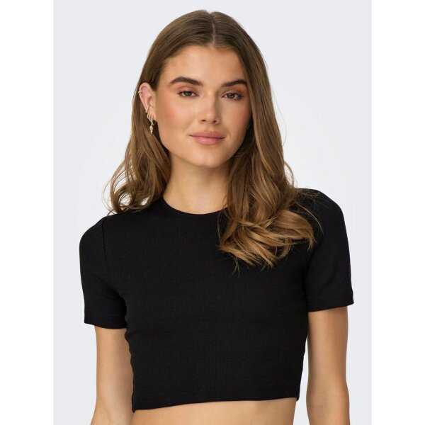 ΓΥΝΑΙΚΕΙΑ ΜΠΛΟΥΖΑ CROPTOP ΜΑΥΡΗ ΚΟΝΤΟΜΑΝΙΚΗ ONLY ONLRENE S/S OPEN BACK HEART TOP JRS 15315362 - Image 4