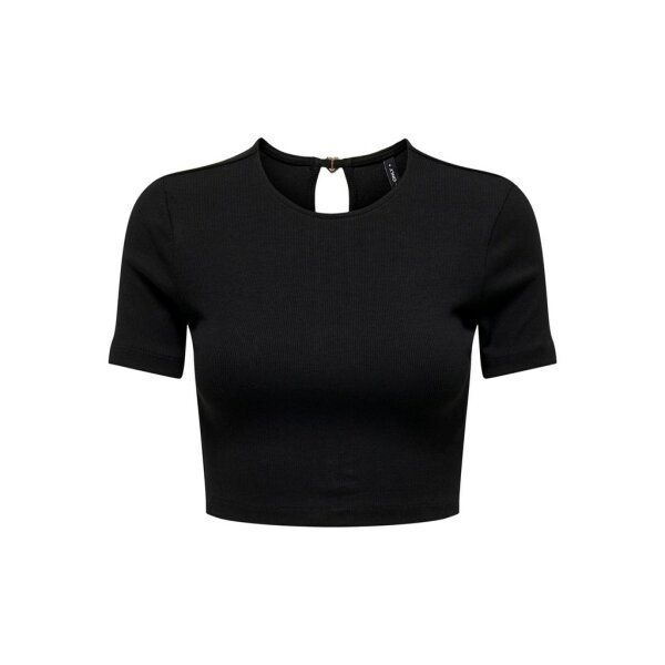 ΓΥΝΑΙΚΕΙΑ ΜΠΛΟΥΖΑ CROPTOP ΜΑΥΡΗ ΚΟΝΤΟΜΑΝΙΚΗ ONLY ONLRENE S/S OPEN BACK HEART TOP JRS 15315362 - Image 6