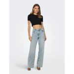 ΓΥΝΑΙΚΕΙΑ ΜΠΛΟΥΖΑ CROPTOP ΜΑΥΡΗ ΚΟΝΤΟΜΑΝΙΚΗ ONLY ONLRENE S/S OPEN BACK HEART TOP JRS 15315362
