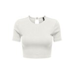 ΓΥΝΑΙΚΕΙΑ ΜΠΛΟΥΖΑ CROPTOP ΛΕΥΚΗ ΚΟΝΤΟΜΑΝΙΚΗ ONLY ONLRENE S/S OPEN BACK HEART TOP JRS 15315362