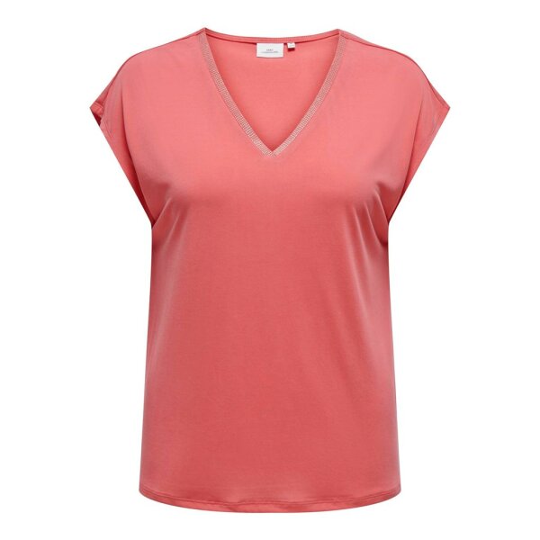 15315744_4425876_front ΓΥΝΑΙΚΕΙΑ ΜΠΛΟΥΖΑ ΚΟΝΤΟΜΑΝΙΚΗ PLUS SIZE ONLY CARMAKOMA15315744 - Image 1