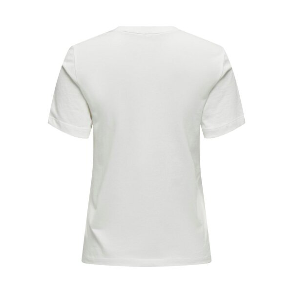 ΓΥΝΑΙΚΕΙΑ ΜΠΛΟΥΖΑ ΛΕΥΚΗ  ΚΟΝΤΟΜΑΝΙΚΗ ONLY ONLKITA LIFE REG S/S FEATHERS TOP JRS 15316706 - Image 7