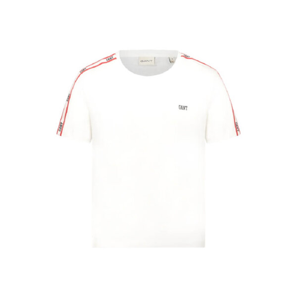 Ανδρική Μπλούζα GANT SHOULDER TAPE SS 2015046 Λευκό - Image 2