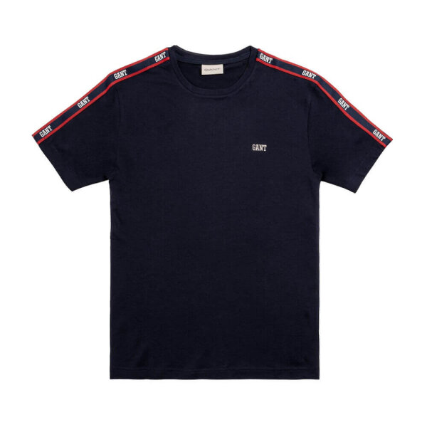 Ανδρική Μπλούζα GANT SHOULDER TAPE SS 2015046 Μπλέ - Image 1