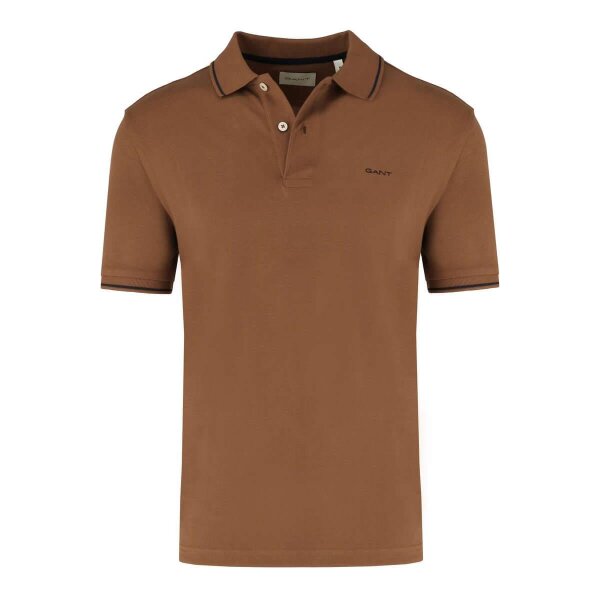 Ανδρική Μπλούζα GANT POLO TIPPING SS PIQUE 2062034 Καφέ - Image 1