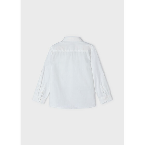 24-00140-039-L-5 ΠΟΥΚΑΜΙΣΟ ΜΑΚΡΥΜΑΝΙΚΟ ΛΕΥΚΟ  ΑΓΟΡΙ MAYORAL 24-00140-039 - Image 4