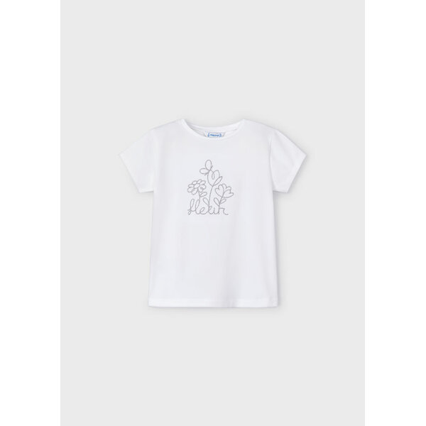 24-00174-045-L-4 ΜΠΛΟΥΖΑ ΛΕΥΚΗ ΒΑΣΙΚΗ  ΚΟΡΙΤΣΙ MAYORAL 24-00174-045 - Image 1