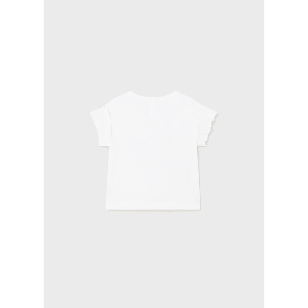 24-01010-010-L-5 ΚΟΝΤΟΜΑΝΙΚΗ ΜΠΛΟΥΖΑ ΛΕΥΚΟ ΚΟΡΙΤΣΙ  MAYORAL 24-01010-010 - Image 3