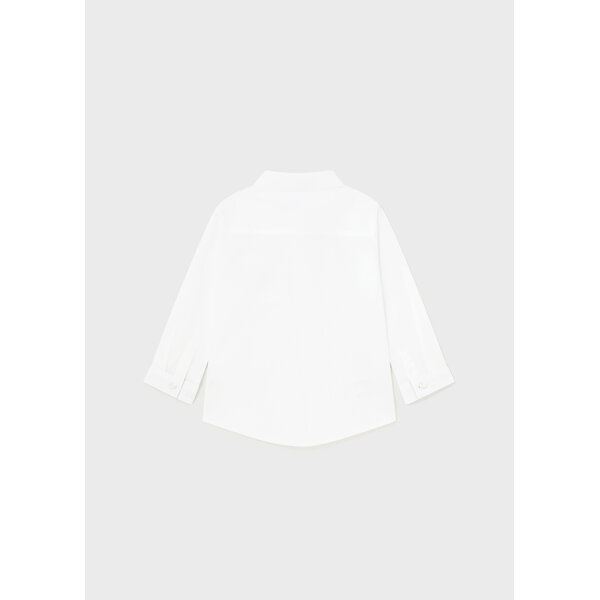 ΠΟΥΚΑΜΙΣΟ ΜΑΚΡΥΜΑΝΙΚΟ ΜΕ ΠΑΠΙΓΙΟΝ ΛΕΥΚΟ ΑΓΟΡΙ MAYORAL 24-01116-010 - Image 3